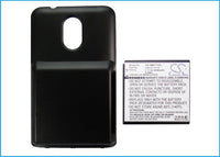 2400mAh Li-ion Cover + High Capacity Battery Sprint Samsung Epic Touch 4G, Galaxy S II, SPH-D710