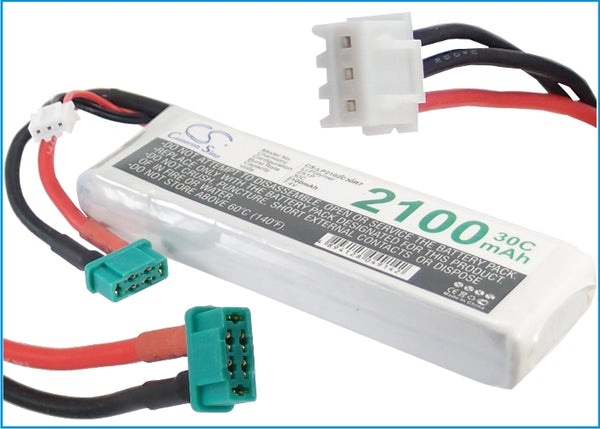 Battery for Remote Racing Car (Discharge Plug: Mini Tamiya Connector, Charge Plug: JST-XH-2.54 AWG24)