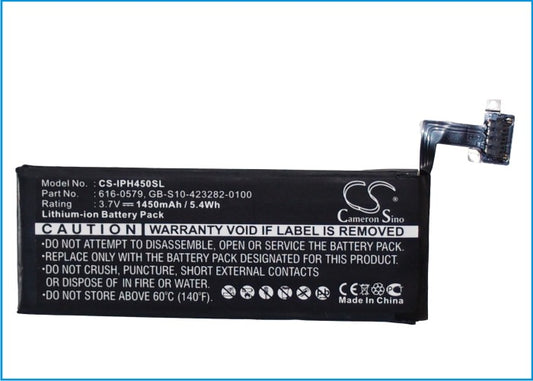 1450mAh Li-Polymer 616-0579 Battery Apple iPhone 4S MD281LL/A, MD377LL/A-SMAVtronics