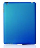 Blue Rubberized Hard Case Cover for Apple iPAD 2