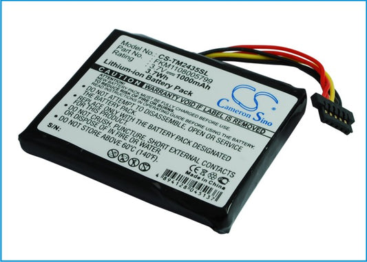 1000mAh FKM1108005799 Battery TomTom Go 2535M Live, Go 2535T-SMAVtronics