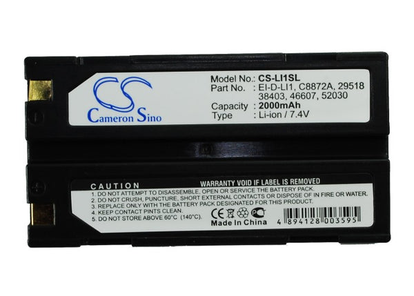 Replacement EI-D-LI1 Battery for MOLI MCR-1821J/1-H, MCR1821J/1-H