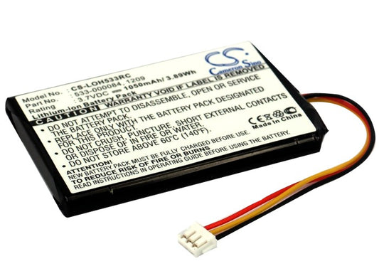 1050mAh 533-000083, 533-000084 Battery Logitech 915-000198, Harmony Touch, Harmony Ultimate, Harmony Ultimate One-SMAVtronics