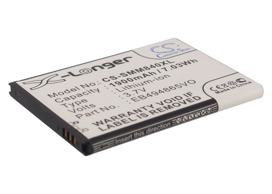 1900mAh EB494865VO Battery Samsung BoostMobile Galaxy Ring, SPH-M840-SMAVtronics