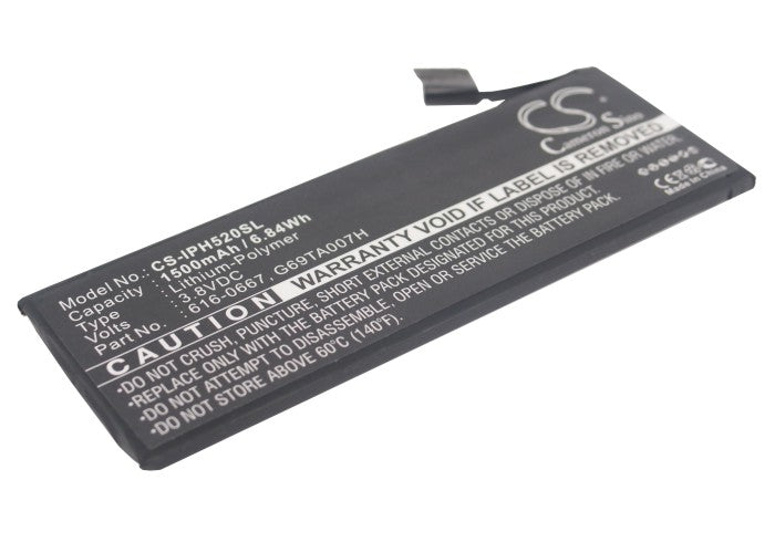 1500mAh 616-0667 Battery Apple iPhone A1526, A1532, ME553LL/A-SMAVtronics