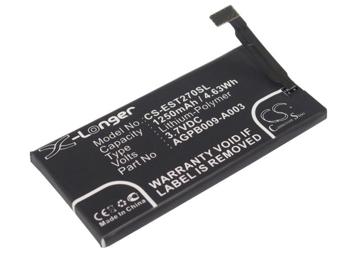 1250mAh AGPB009-A003 Li-Polymer Battery for Sony Ericsson Xperia advance, Xperia go, Xperia ST27-SMAVtronics