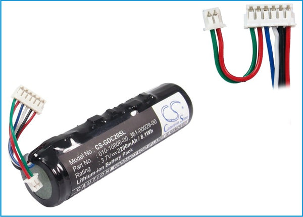 2200mAh Li-ion Replacement Battery for BAT-DC-19 Garmin 010-10806-00, 010-10806-01, 010-10806-20, 361-00029-00