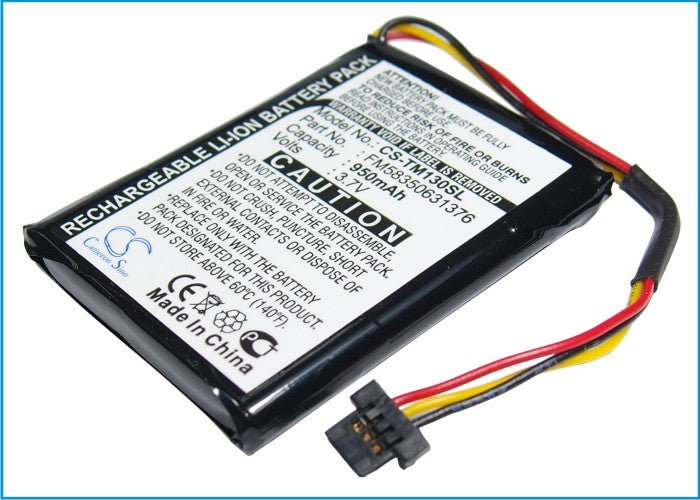 950mAh Battery for TomTom One 125, One 130, One 130S-SMAVtronics