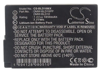 1050mAh DMW-BLD10 Battery for Panasonic Lumix DMC-GF2R, Lumix DMC-GF2S, Lumix DMC-GF2W
