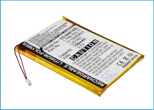 750mAh LIS1401, 7Y19A60823 Battery for Sony NW-S710, NWZ-S600, NWZ-S600F, NWZ-S610, NWZ-S738, NWZ-S738F-SMAVtronics