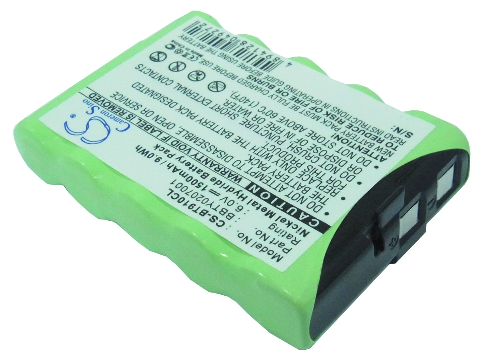 1500mAh Battery for GE 49001 GES-PCM02, PANASONIC PQKK-10093-SMAVtronics