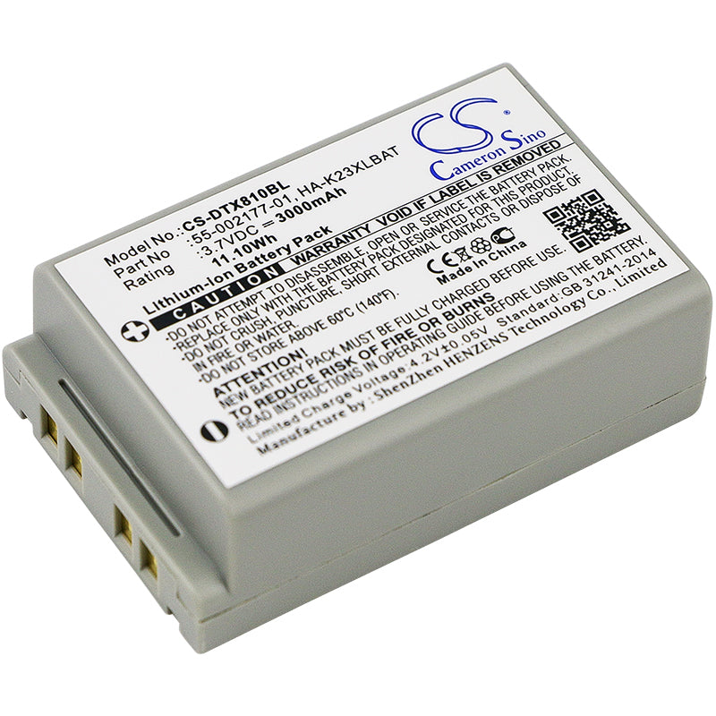 3000mAh 55-002177-01, HA-K23XLBAT Battery for Casio DT-X8, DT-X8-10C, DT-X8-10C-CN, DT-X8-10E, DT-X8-10J, DT-X8-20C, DT-X8-20E, DT-X8-20J-SMAVtronics