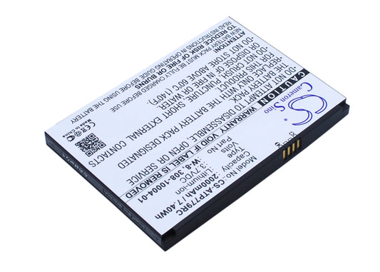 2000mAh 308-10004-01, W-8 Battery for AT&T BoostMobile Netgear AirCard 779S 4G, 779S, AC779S, Fuse 779, NTGR779ABB-SMAVtronics