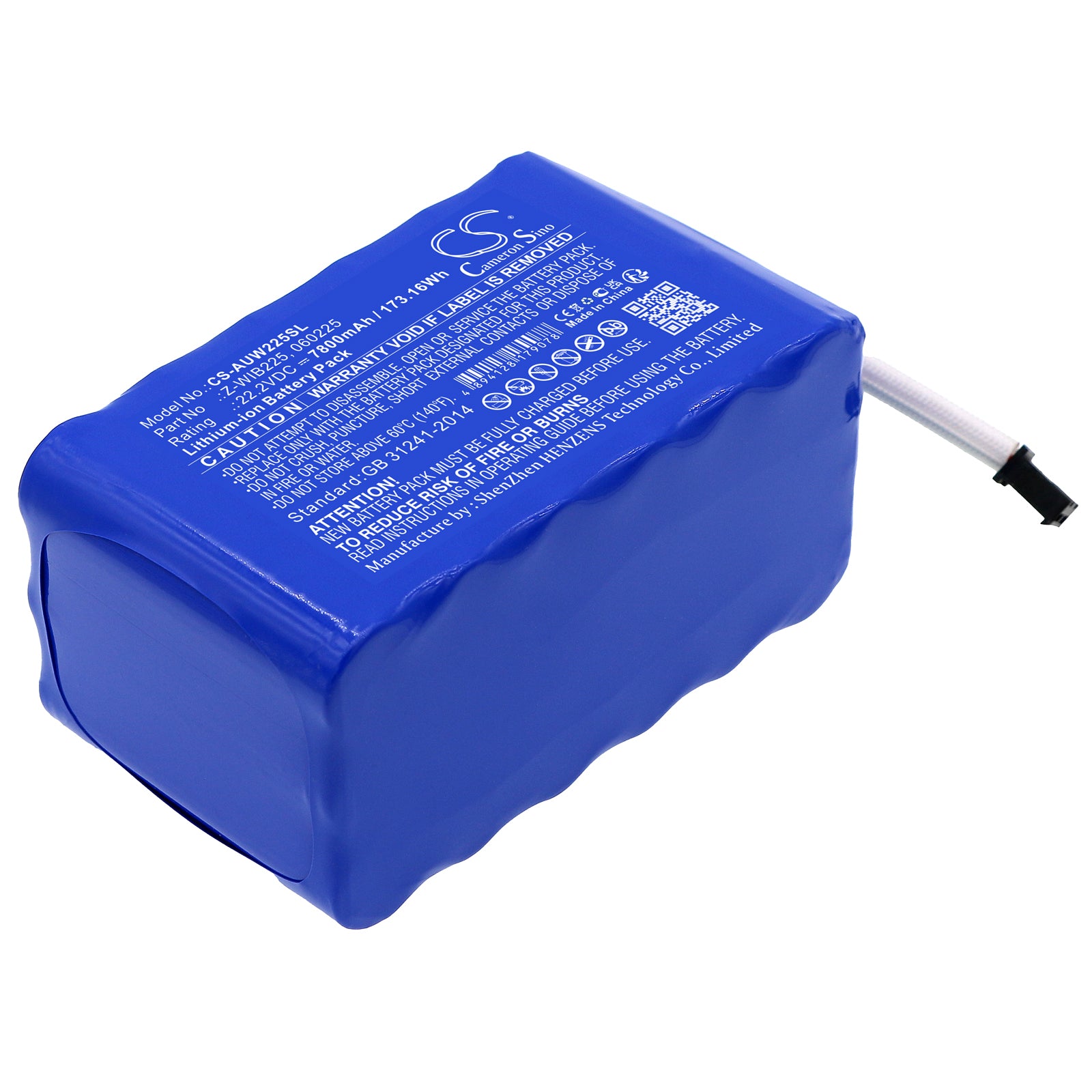 7800mAh Z-WIB225, 060225 Battery for American DJ WiFLY Par QA5-SMAVtronics