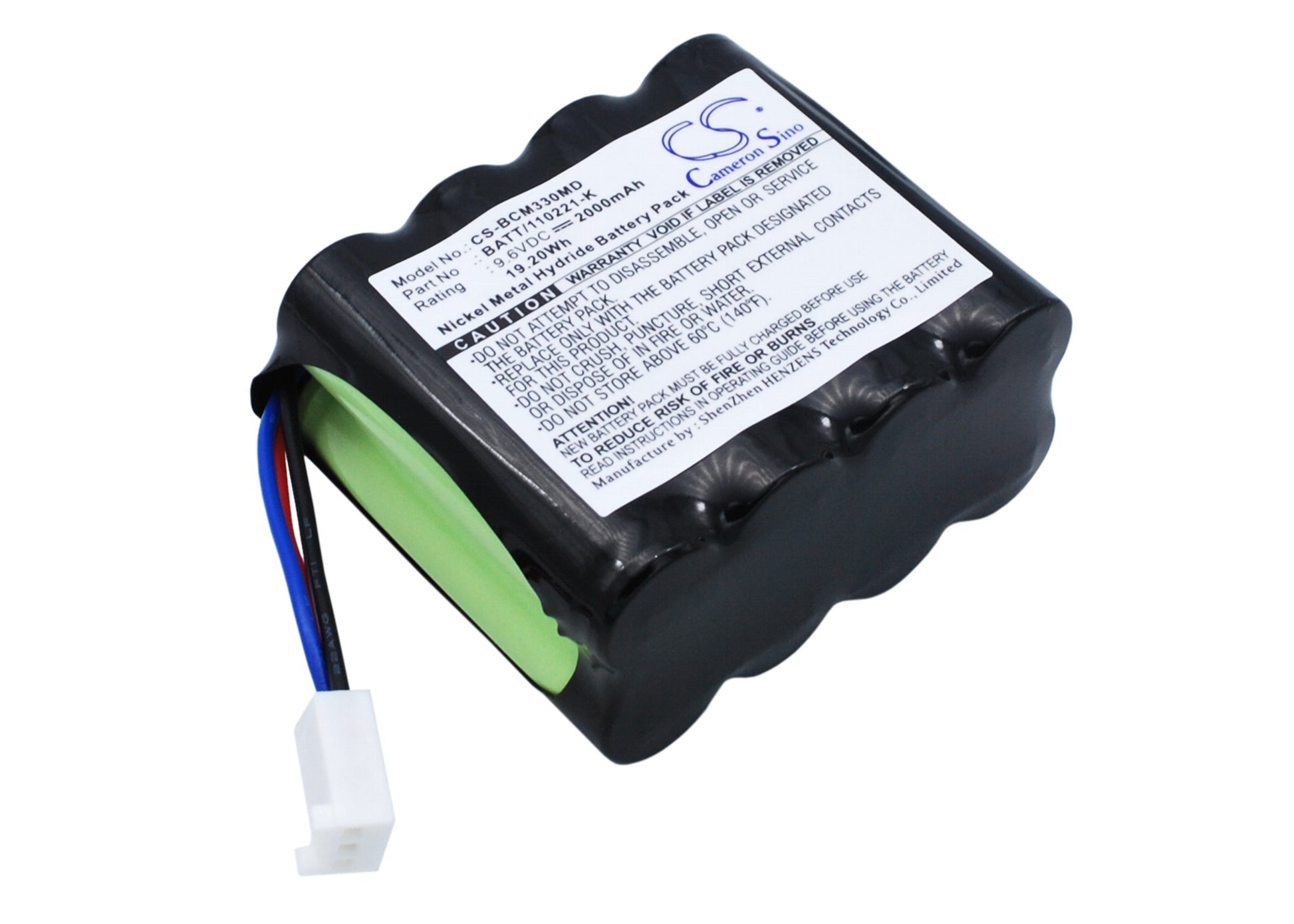 2000mAh 120221, BATT/110221-K, AAPLQBC1108, OM11094 Battery for BCI Capnocheck CO2, SPO2, 3303, AD700, 8200(9714), 3303 Hand Held Pulse Oximeter-SMAVtronics