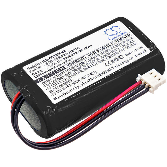 6800mAh SCR18650F22-012PTC High Capacity Battery for Bionet Oximete OXY9 Wave-SMAVtronics