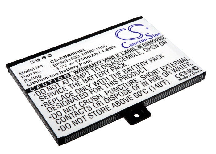 1250mAh Battery for Barnes & Noble 005, NOOK, BNRZ1000, BNRB1530-SMAVtronics