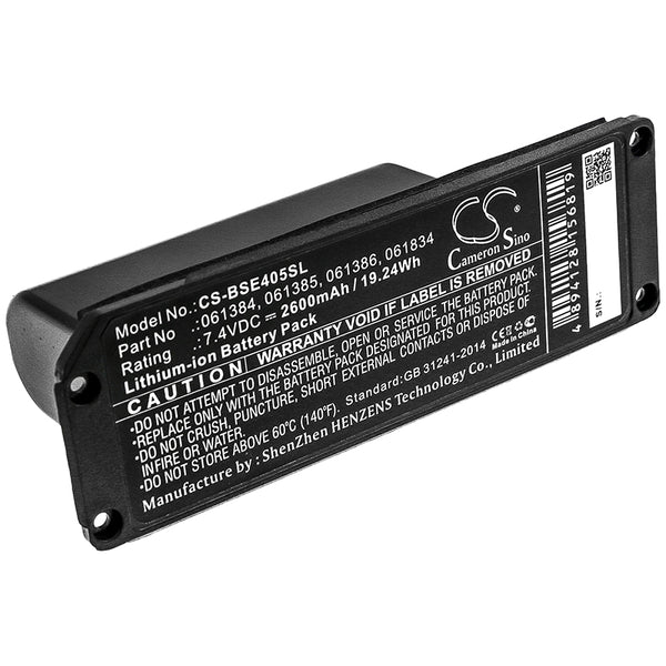 2600mAh 061384, 061385, 061386, 061834 Battery for Bose 413295 Soundlink Mini, SoundLink Mini one