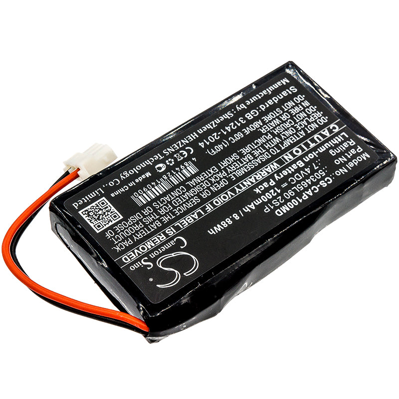 1200mAh 503465L90 2S1P Battery for Accuro Tabletop Pulse Oximeter-SMAVtronics