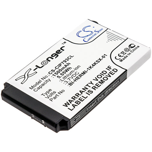 1500mAh BI-HERMI-1K4KSX-01 Battery Cisco 7925, 7925G, 7926, 7926G (2015 Version Only)-SMAVtronics