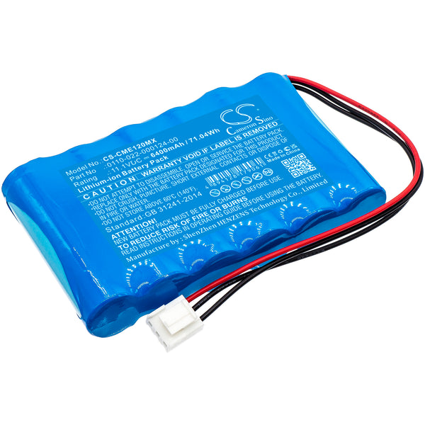 6400mAh 0110-022-000124-00 Battery for Comen CM-1200A ECG