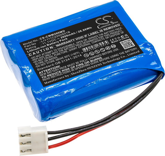 2600mAh LIV111C2200S01B, 022-000113-00, 022-000066-00 Battery for Comen M2000A-SMAVtronics
