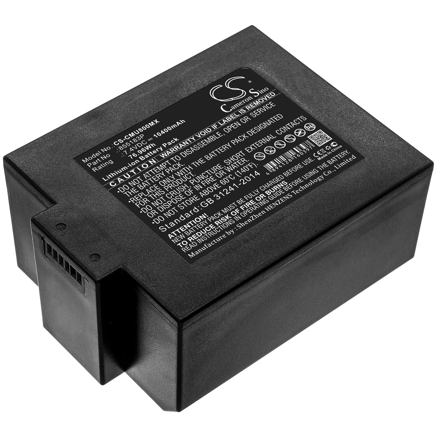 10400mAh 855183P High Capacity Battery for Contec CMS8000 ICU Patient Monitor-SMAVtronics