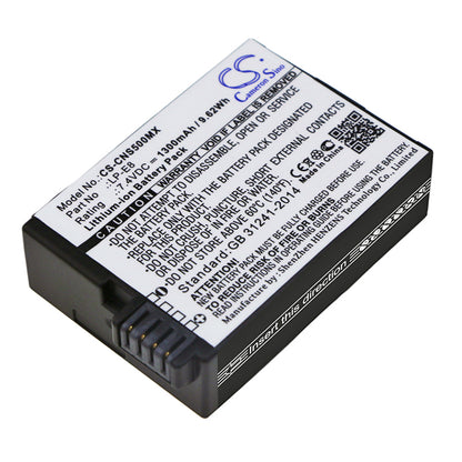 1300mAh LP-E8 Battery for Canon EF-S, EOS 550D, EOS 600D, EOS 650D, EOS 700D, EOS Kiss X4, X5, X6i, EOS Rebel T2i, T3i, T4i, T5i-SMAVtronics