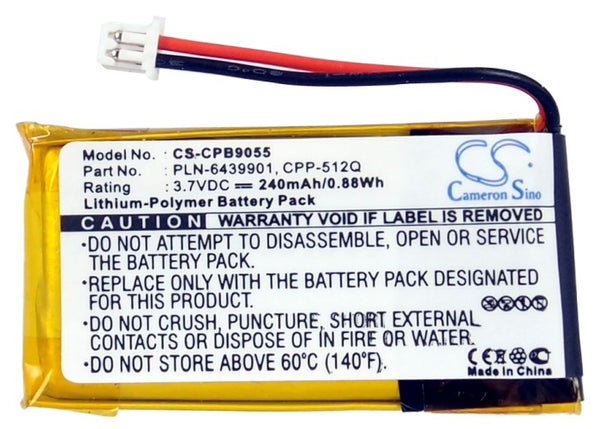 Replacement 65358-01 Battery for Plantronics Headset 64399-01, Savi W710-M, Savi W720-M