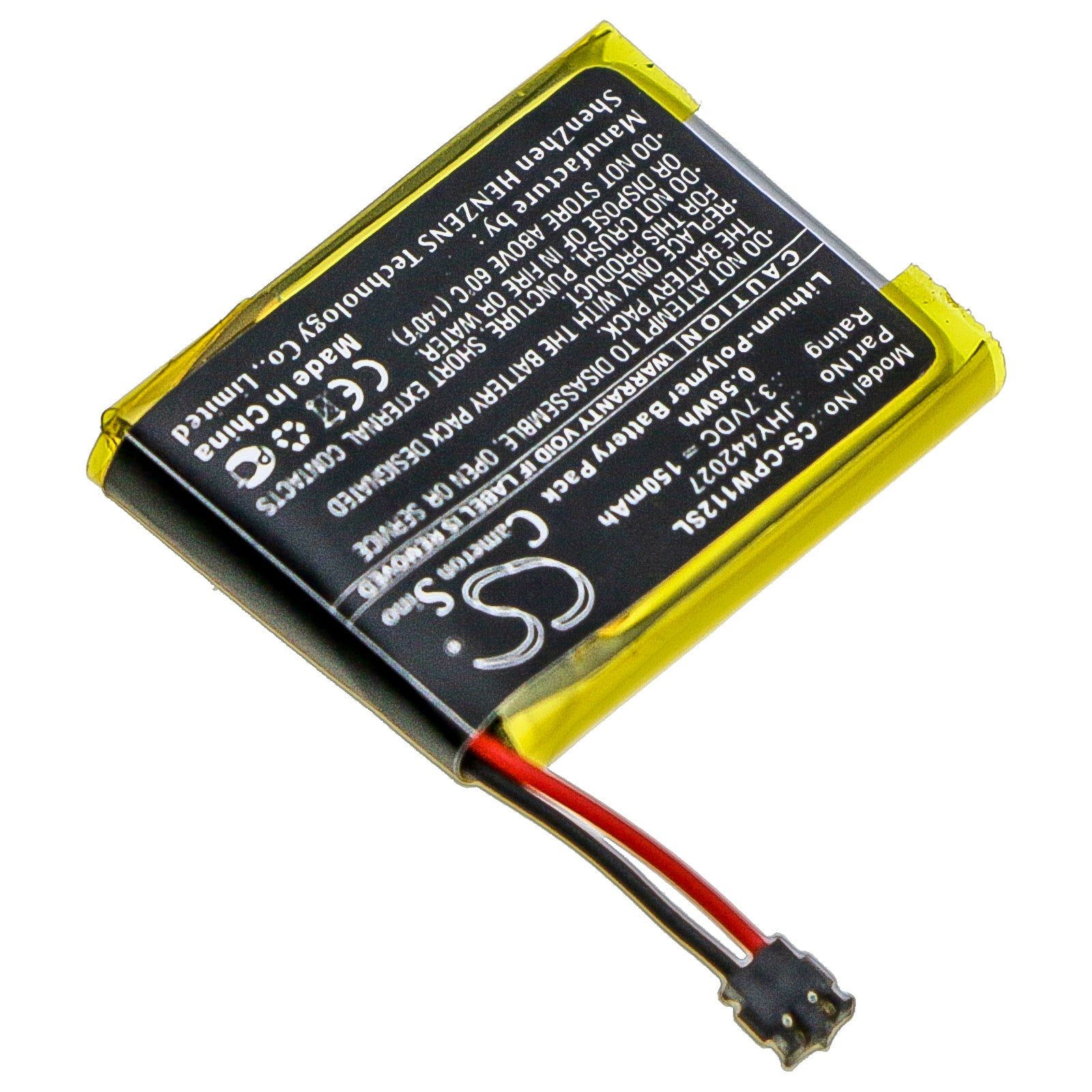 150mAh JHY442027 Battery for Compustar Pro RFX T2, Pro RFX-P2WT12, RFX-P2WT12-SS, P2WT11-SS, 2WT11R, 2WT12-SS, 2WT11R-SS-SMAVtronics