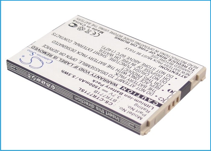 1500mAh BTR771B Battery for CASIO VERIZON C771 GzOne Commando C771-SMAVtronics