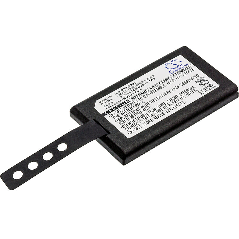 1000mAh 94ACC0083, 94ACC1368, 63380892051 Battery for Datalogic CVR2, DL-Memor, Memor X3, Wasp DT10, DT10RF, DT10RF 2D-SMAVtronics