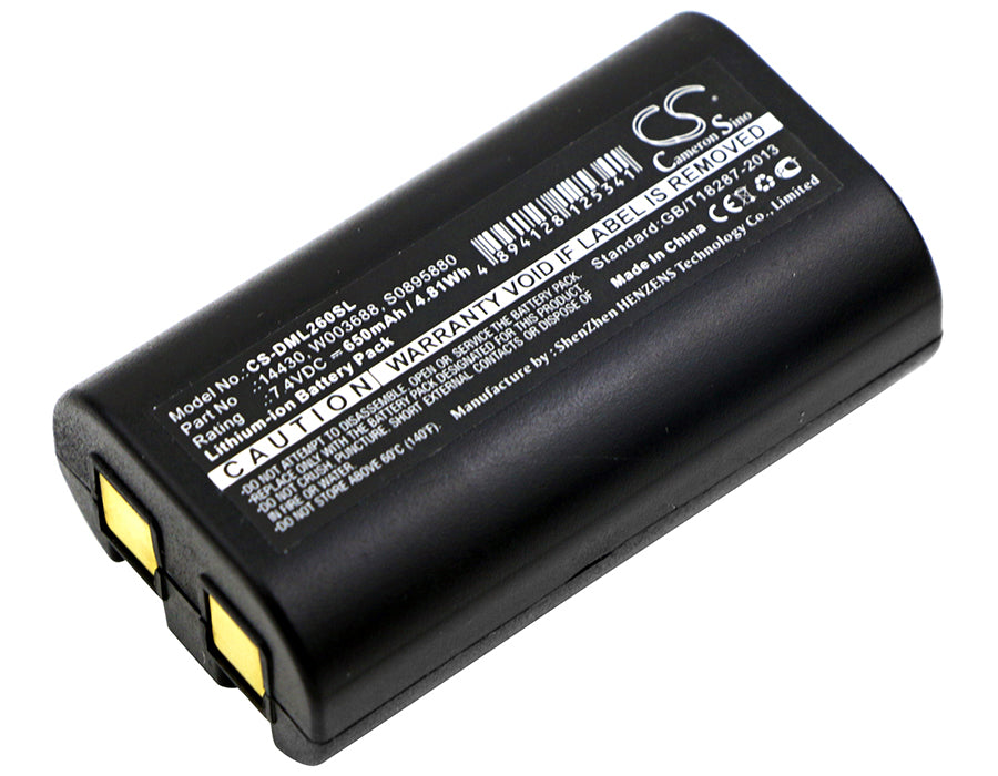650mAh 14430, 1758458, S0895880, S0915380, W003688 Battery for Dymo LabelManager 280