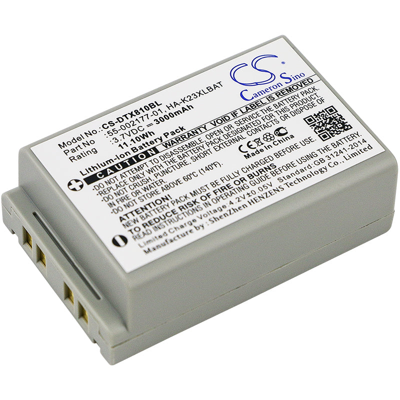 3000mAh 55-002177-01, HA-K23XLBAT Battery for Casio DT-X200, DT-X200-10E, DT-X200-20E-SMAVtronics