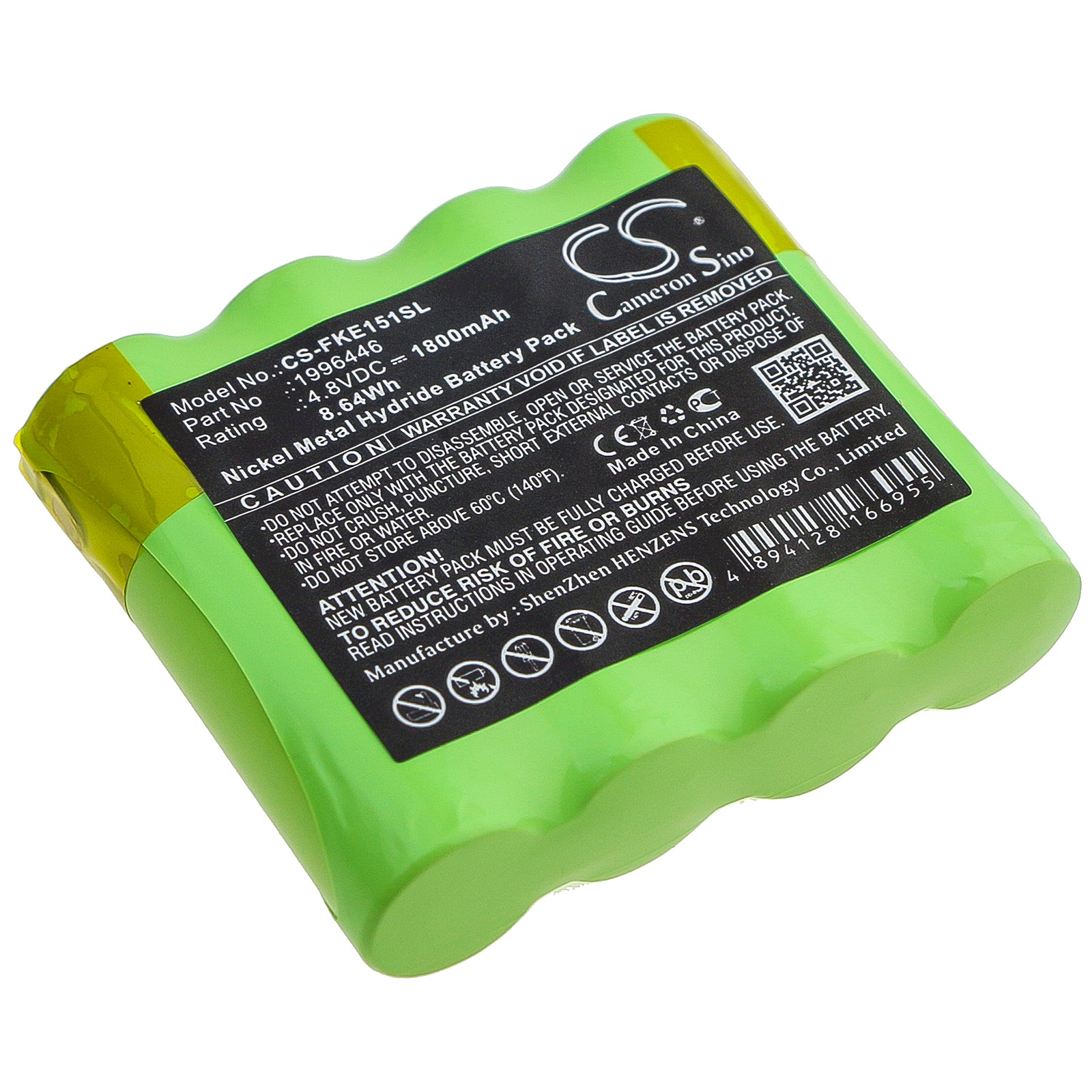 1800mAh 1996446 Battery for Fluke E1515W-SMAVtronics