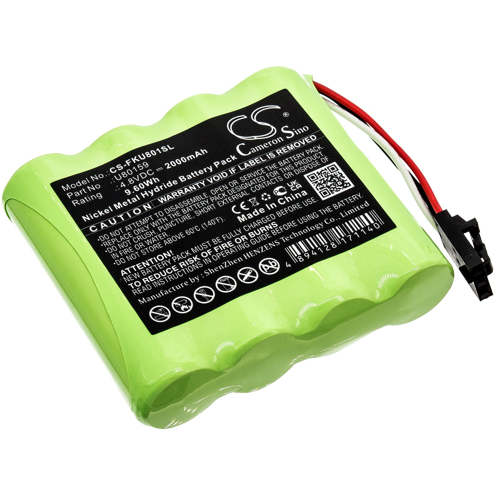 2000mAh U80159 Battery for Fluke 2411129-SMAVtronics