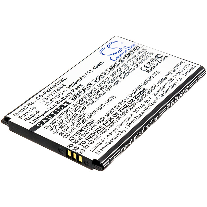 3000mAh V515176AR Battery for Sprint R910 Franklin Wireless-SMAVtronics