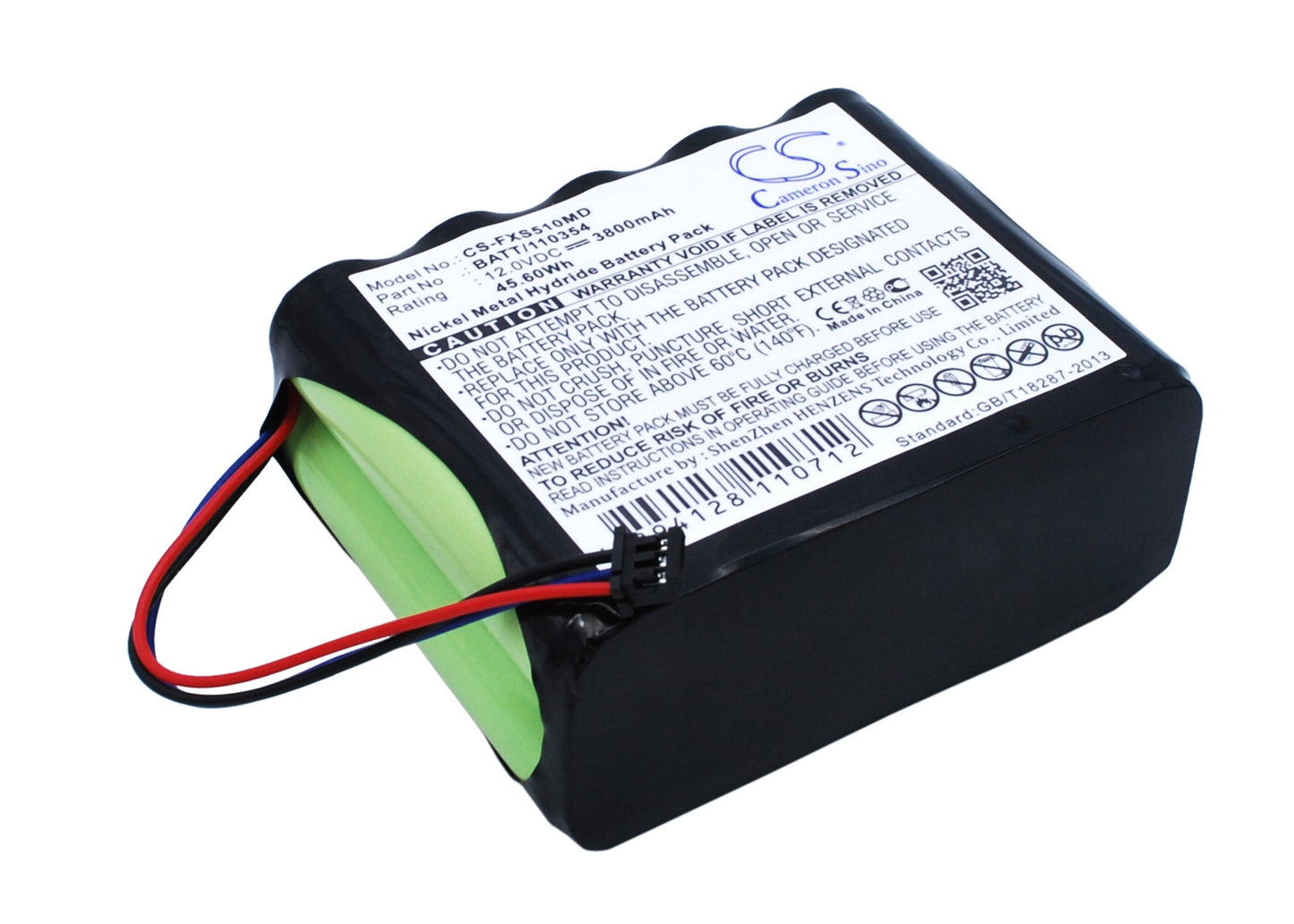 3800mAh 10TH-2400A-WC1-1, BATT/110354 Battery for Fukuda Monitor DS5100-SMAVtronics