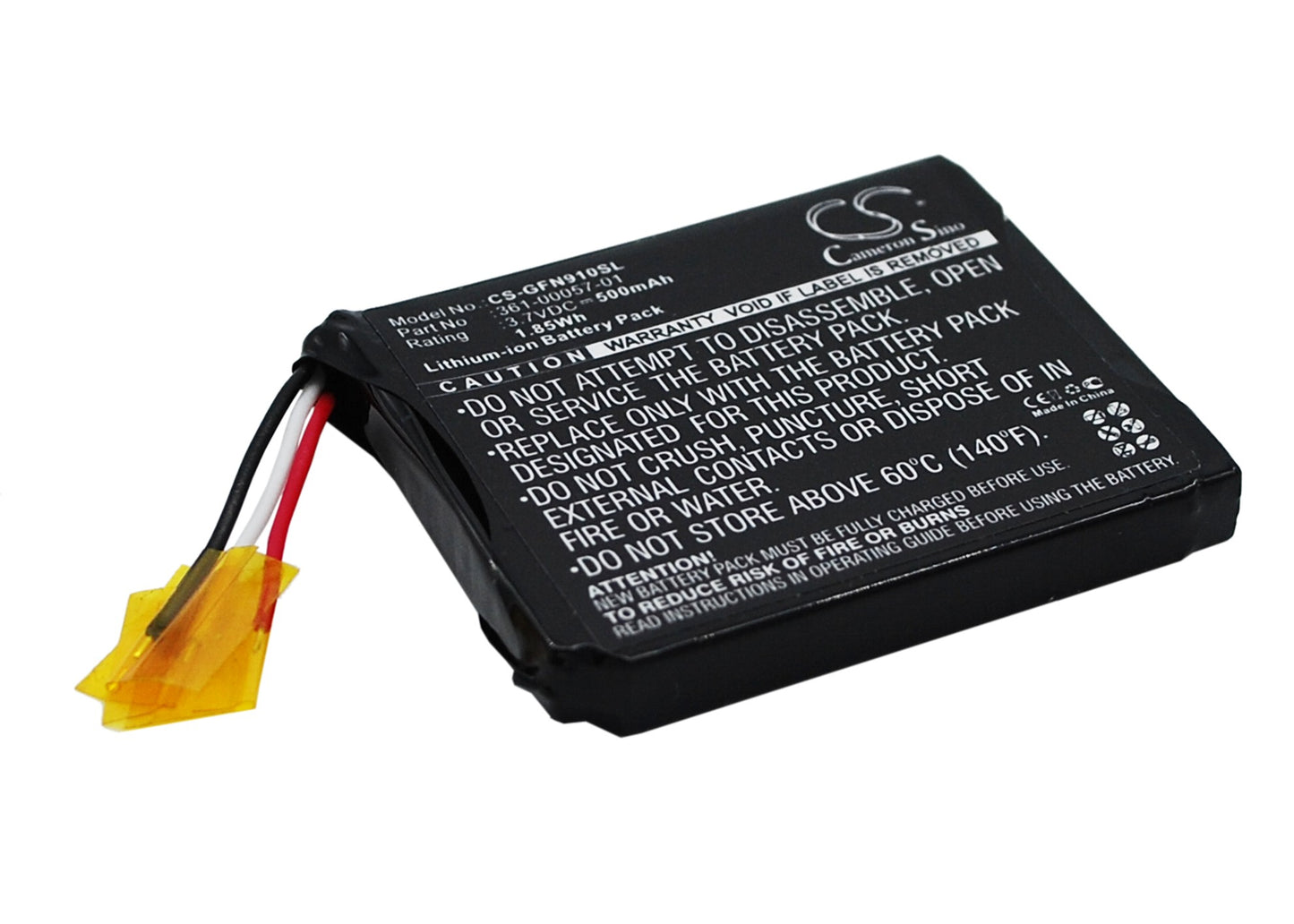 500mAh 361-00057-00, 361-00057-01 Battery for Garmin Forerunner 910XT-SMAVtronics