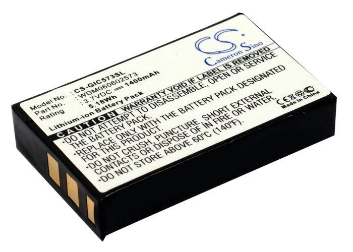 1400mAh WDM060602573 Battery Gigabyte GC-RAMDISK, GC-RAMDISK 1.1-SMAVtronics