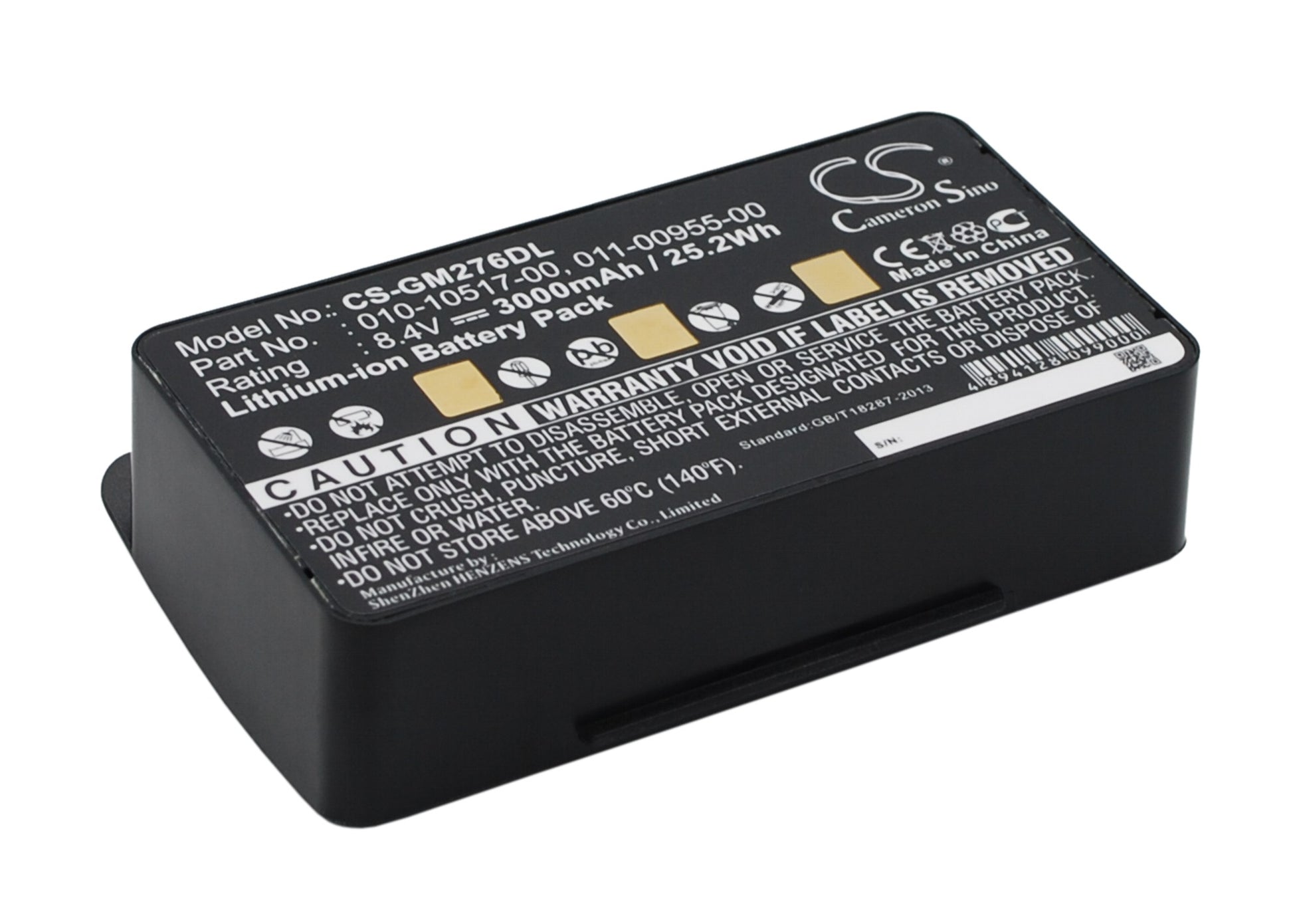 3000mAh High Capacity Battery for Garmin GPSMAP 276c GPS Receiver-SMAVtronics