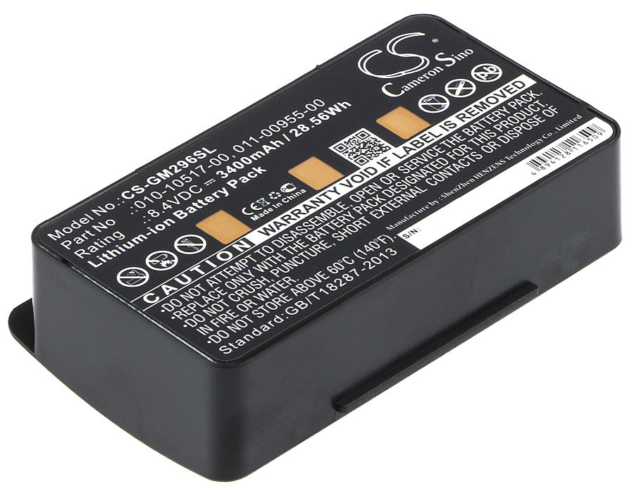 3400mAh High Capacity Battery for Garmin GPSMAP 276, 276C, 296, 376, 376C GPSMAP 378, 396, 478, 495, 496, GPSMAP478-SMAVtronics