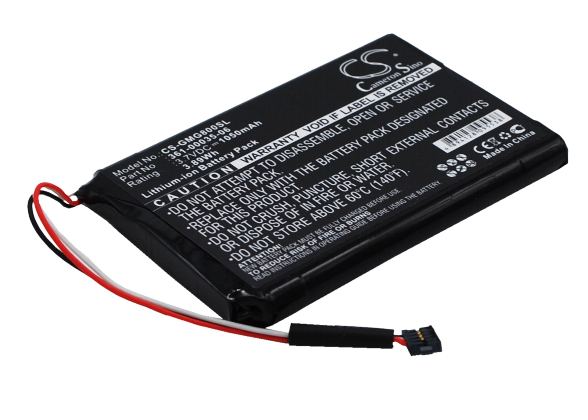 1050mAh 361-00035-06 Battery for Garmin Approach G8-SMAVtronics