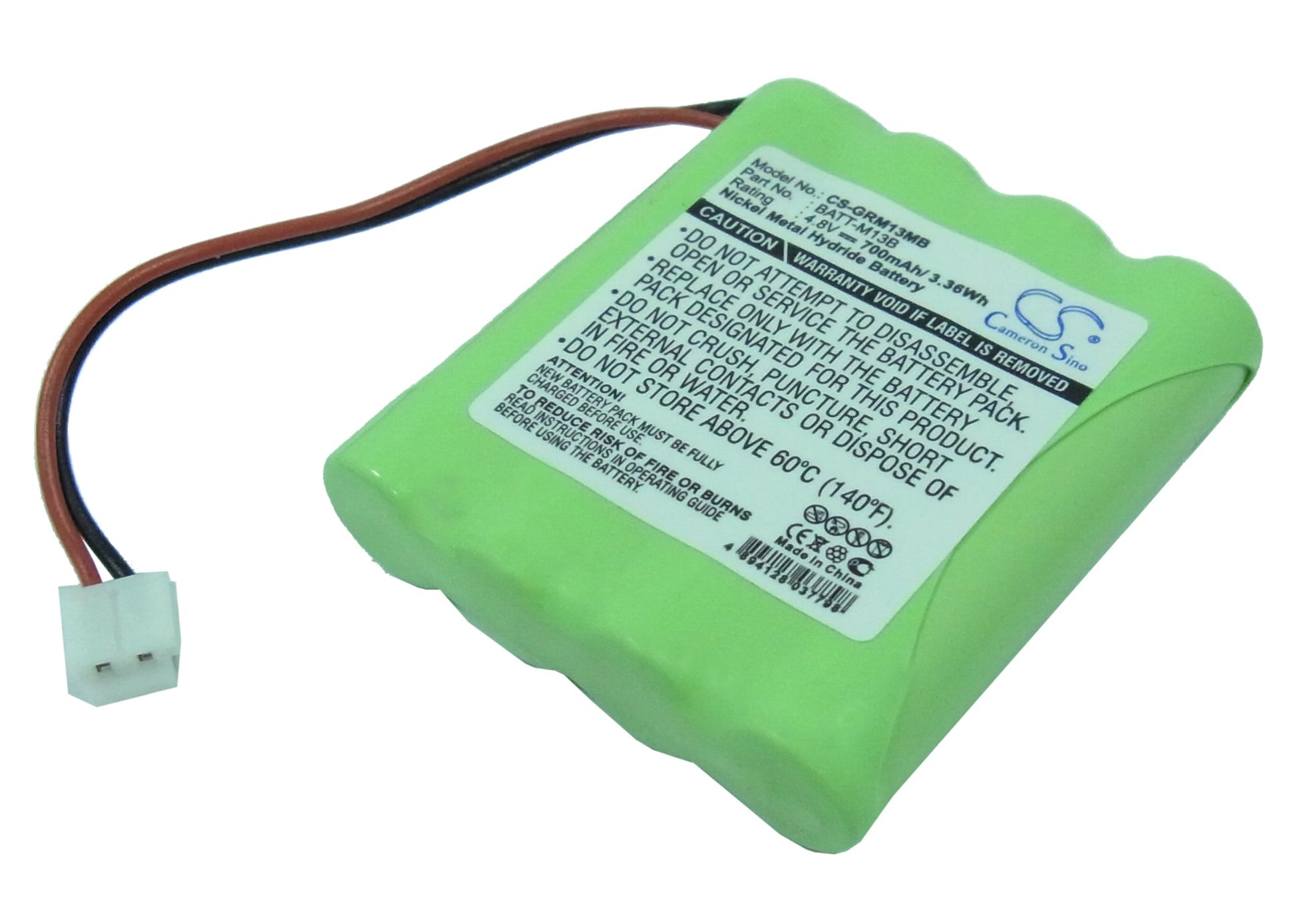 700mAh Ni-MH BATT-M13B Battery for GRACO M, M13B8720-000 Baby Monitor-SMAVtronics