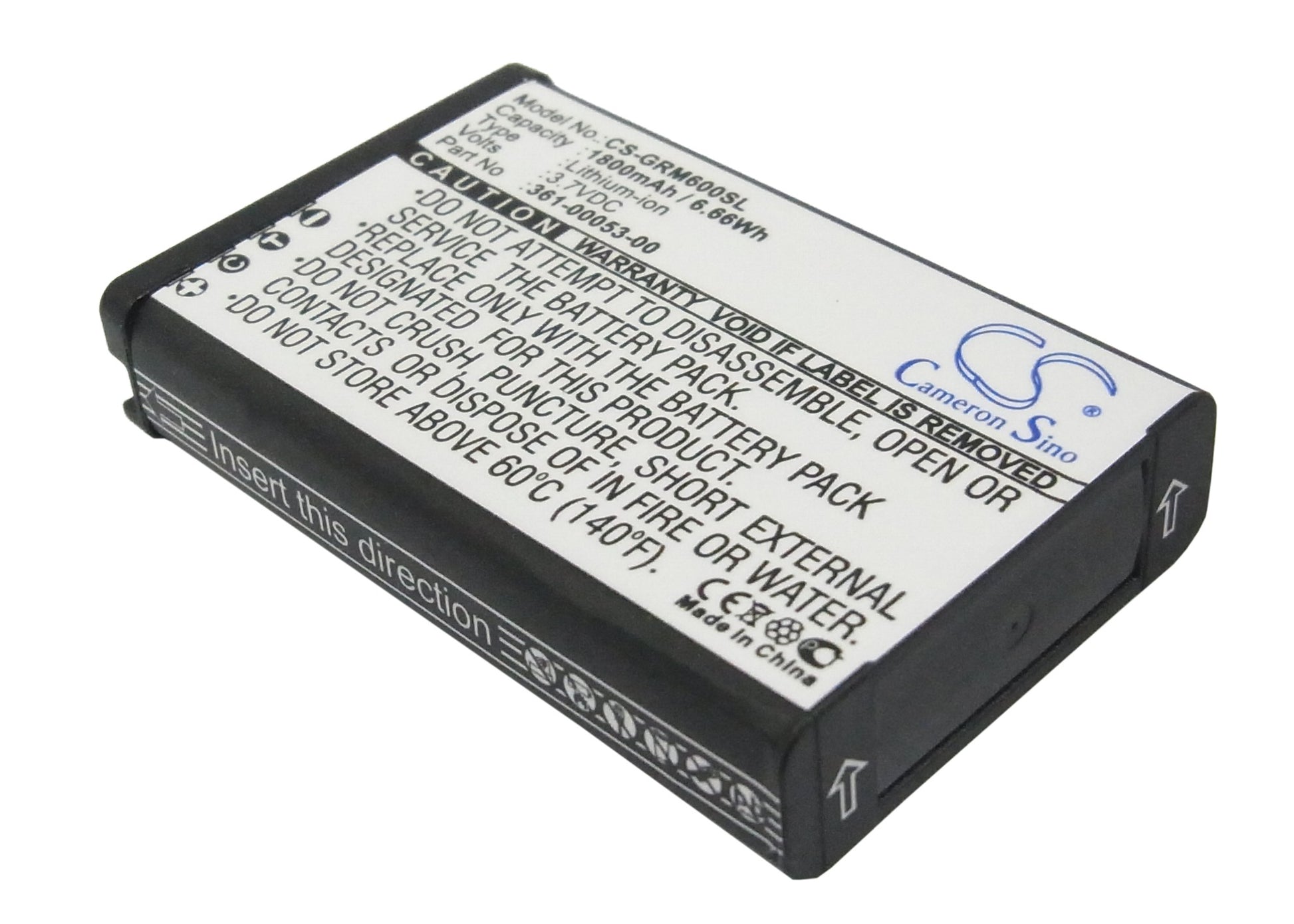 1800mAh 361-00053-00 Battery Garmin Alpha 100 handheld, Monterra-SMAVtronics