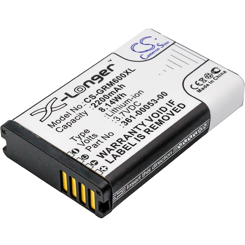 2200mAh 361-00053-00 High Capacity Battery Garmin Montana 650, Montana 650T-SMAVtronics