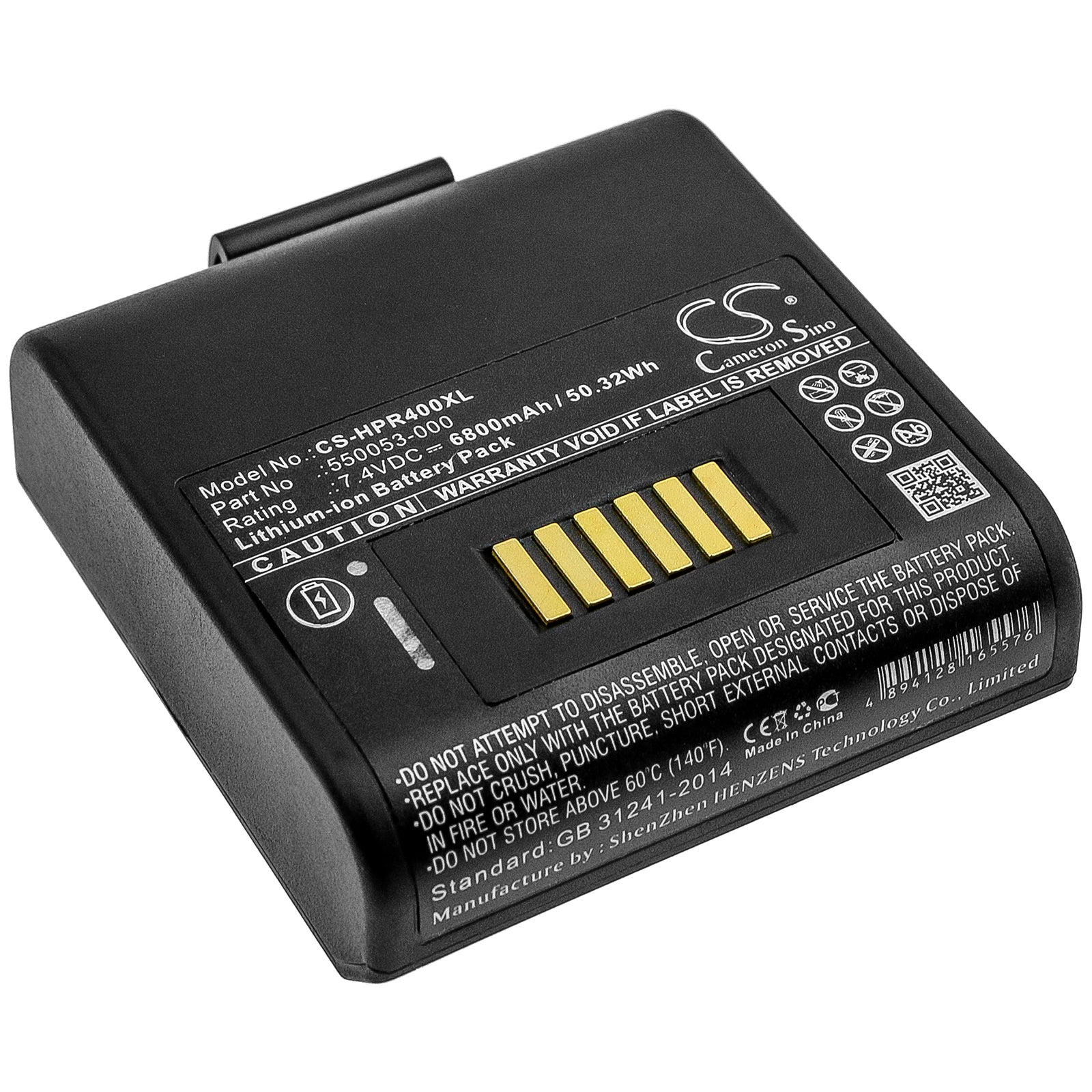 6800mAh 550053-000 High Capacity Battery for Oneil Intermec Honeywell RP4-SMAVtronics