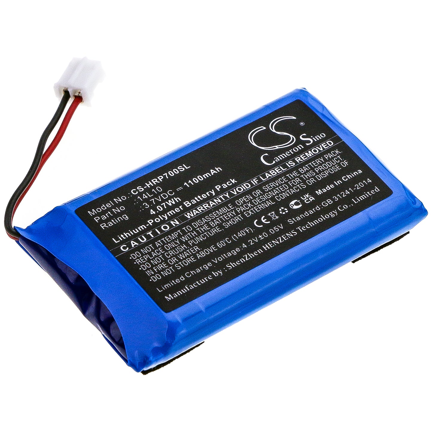 1100mAh 14L10 Battery for Hairmax Prima 7, Prima 9 PR7-V01-SMAVtronics