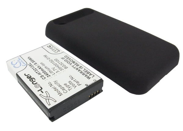 2400mAh High Capacity Battery with cover for HTC Incredible S S710E, PG32130, S710E