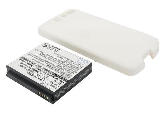 2400mAh High Capacity Battery with white cover for HTC Bravo, A8181-SMAVtronics